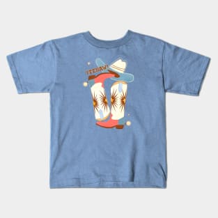 Yeehaw! Cowboy Boots Kids T-Shirt